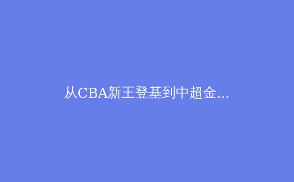 从CBA新王登基到中超金元退潮，中国职业体育迎来价值重构时代 - 3